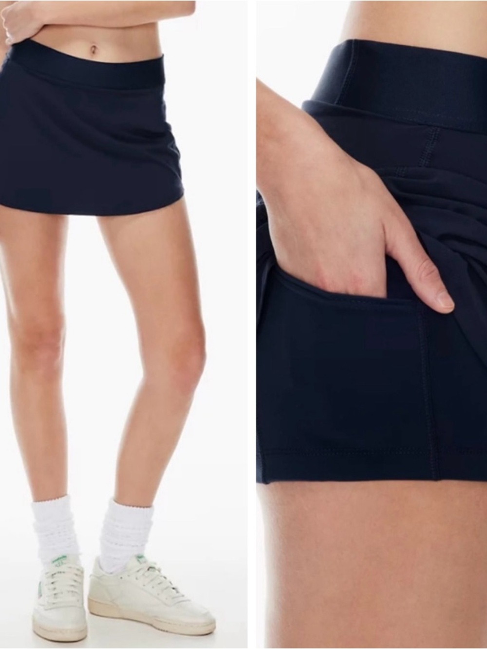 Aritzia TnaMOVE™ Tennis Micro Skirt in Navy